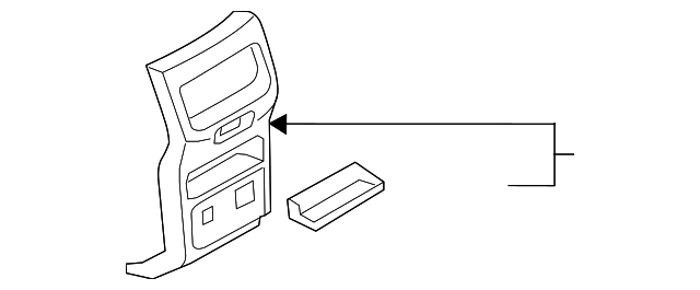 FT4Z-58045E24-AB Деталь REAR PANEL TRIM