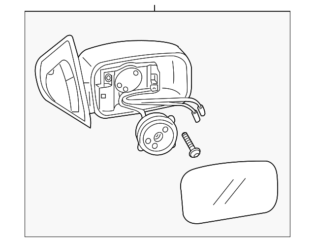 87601-3E710 Деталь MIRROR ASSY, LEFT