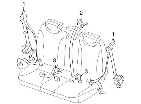 Entourage REAR SEAT BELTS 2