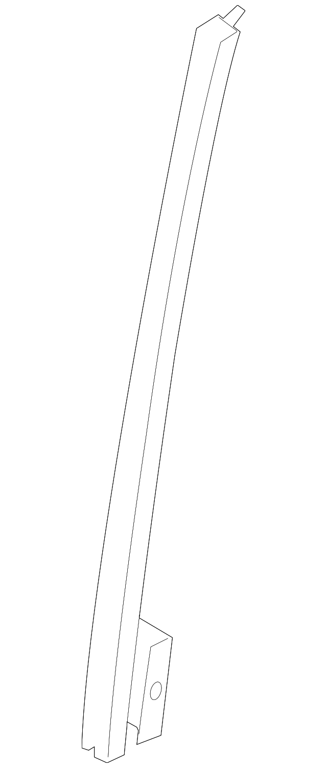 61240FG0009P Деталь LOWER CHANNEL, RIGHT