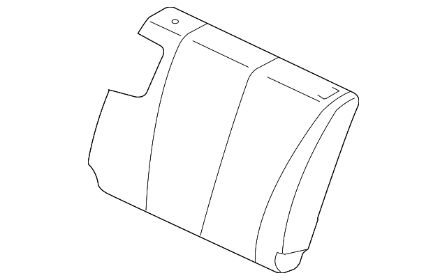 MN177455HC Деталь SEAT BACK COVER, LEFT