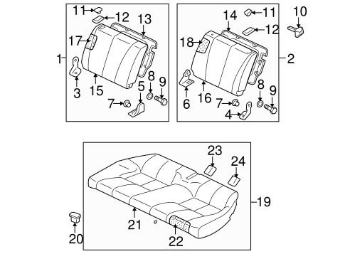 Eclipse REAR SEAT COMPONENTS