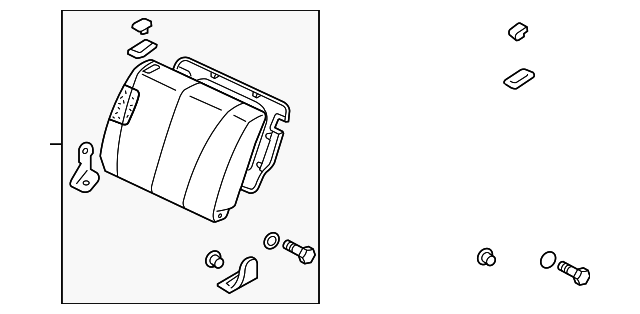 MN121336HA Деталь SEAT BACK ASSY, RIGHT