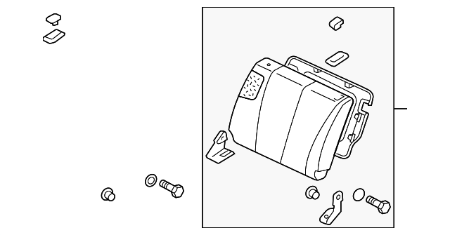 MN121337HA Деталь SEAT BACK ASSY, LEFT