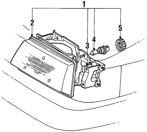 Tercel HEADLAMP COMPONENTS 2