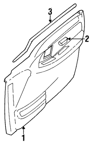 Tracker INTERIOR TRIM - FRONT DOOR 2