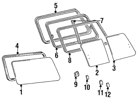 Land Cruiser GLASS & HARDWARE
