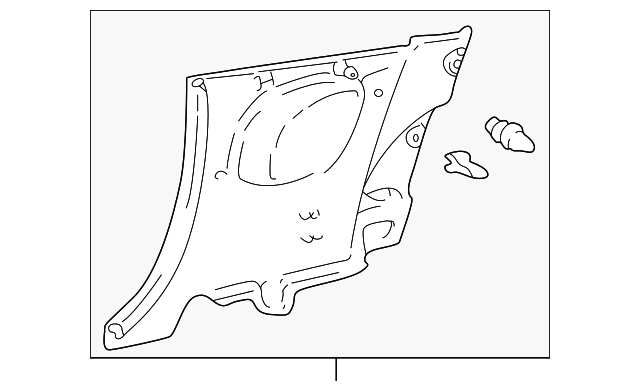 62510-20600-B0 Деталь LOWER QTR TRIM, RIGHT
