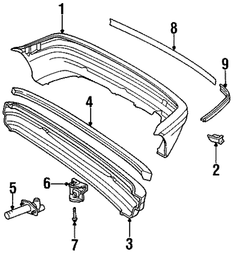 318ti BUMPER & COMPONENTS - REAR