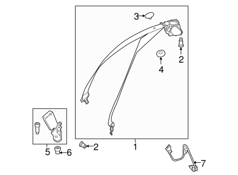 E550 REAR SEAT BELTS 3