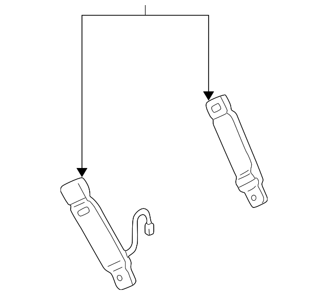 1L2Z7861202CAB Деталь BUCKLE END, RIGHT