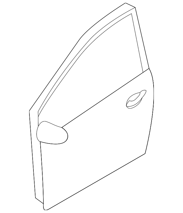 DFY1-59-02XJ Деталь DOOR SHELL, LEFT