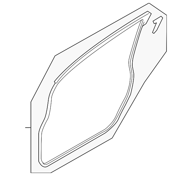 D651-59-760D Деталь DOOR W'STRIP, LEFT