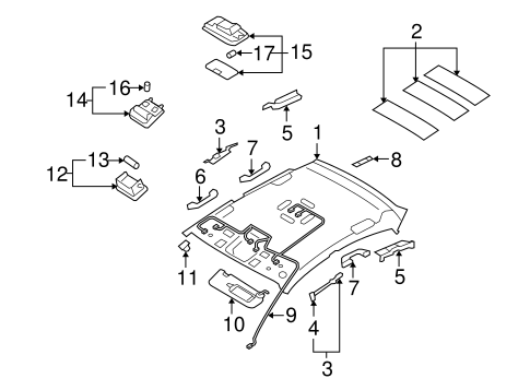 Elantra INTERIOR TRIM - ROOF 2