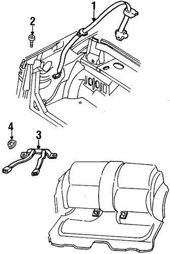 Sebring REAR SEAT BELTS