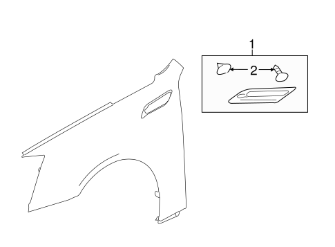 CTS EXTERIOR TRIM - FENDER