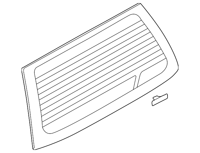 MR379442 Деталь LIFT GATE GLASS