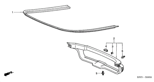 INTERIOR / BUMPER/TAILGATE LINING for 2002 Honda INSIGHT #1