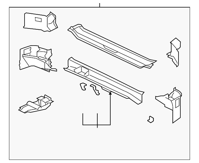 5257A258 Деталь REAR BODY PANEL