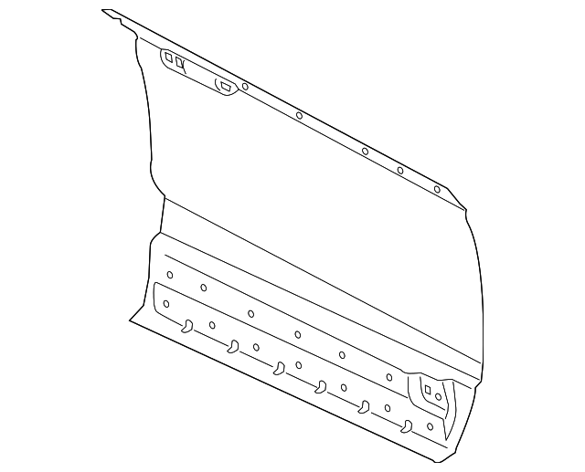 FT4Z-5820201-A Деталь OUTER PANEL, LEFT