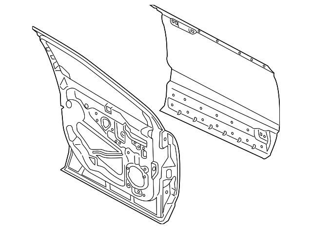FT4Z-5820124-A Деталь DOOR SHELL, RIGHT