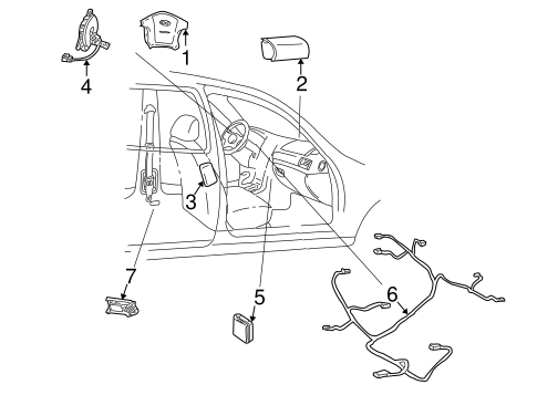 XG350 AIR BAG COMPONENTS