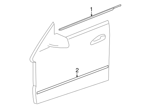 E550 EXTERIOR TRIM - DOOR