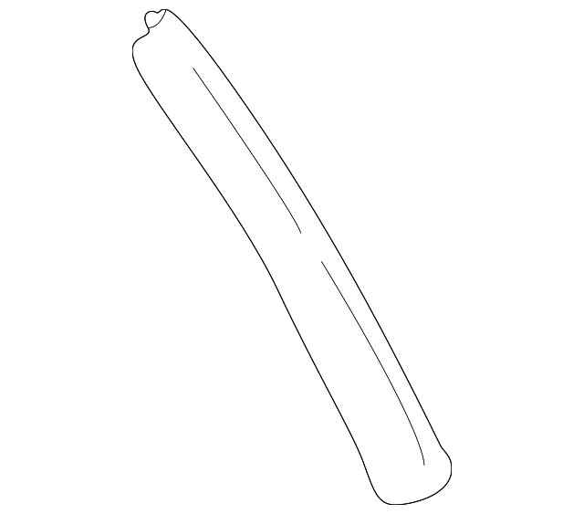 163-690-05-87 Деталь PILLAR MOLDING, LEFT