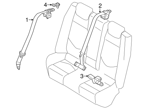 Elantra REAR SEAT BELTS 2