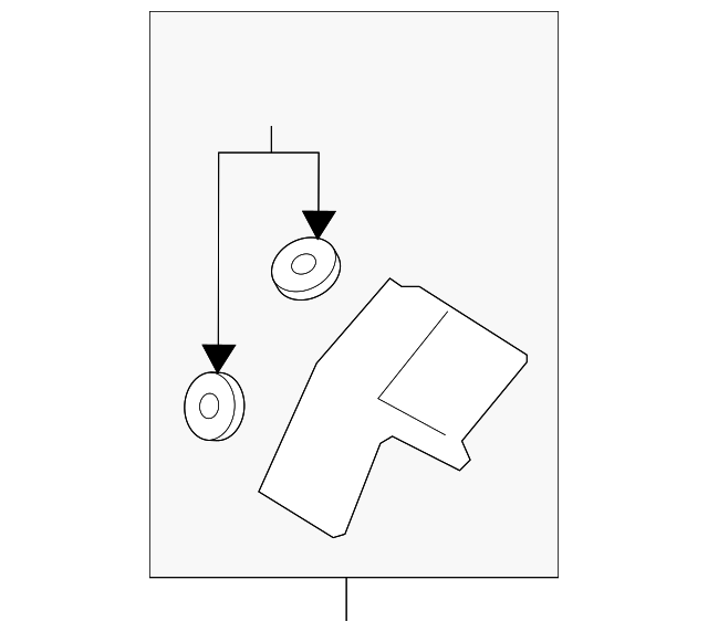 FL3Z-9647-B Деталь INLET TUBE LOWER BRACKET