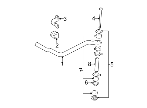 Tacoma STABILIZER BAR & COMPONENTS