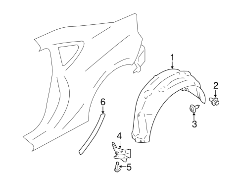 FR-S EXTERIOR TRIM - QUARTER PANEL