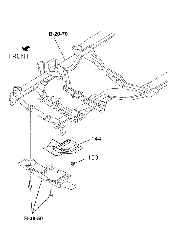 CHASSIS/BREATHER TUBE (LOWER) for 2000 Honda PASSPORT #1