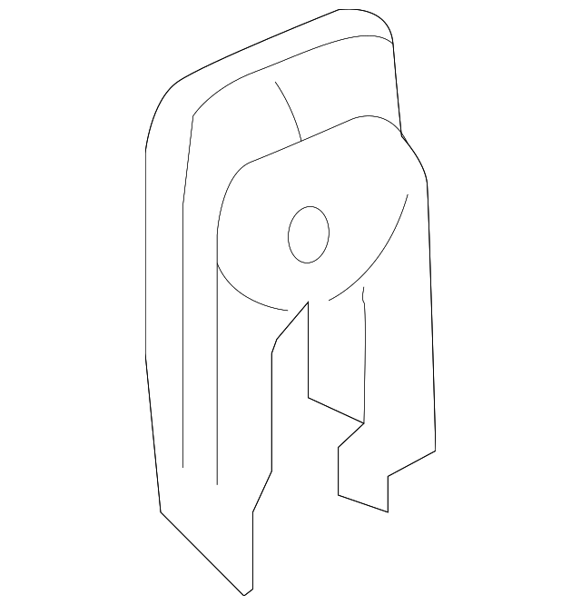 222-860-21-85-2A17 SEAT BELT ANCHOR, LEFT