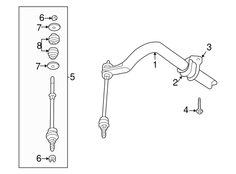 Ram 1500 STABILIZER BAR & COMPONENTS