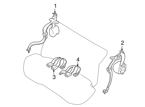 Millenia REAR SEAT BELTS
