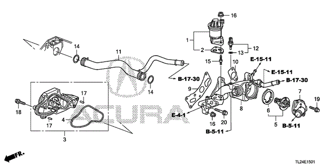 TSX SEDAN WATER PUMP (V6)