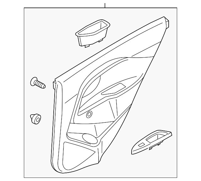 83307-1W010HU Деталь DOOR TRIM PANEL, LEFT