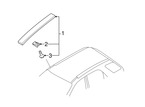 Sportage EXTERIOR TRIM - ROOF