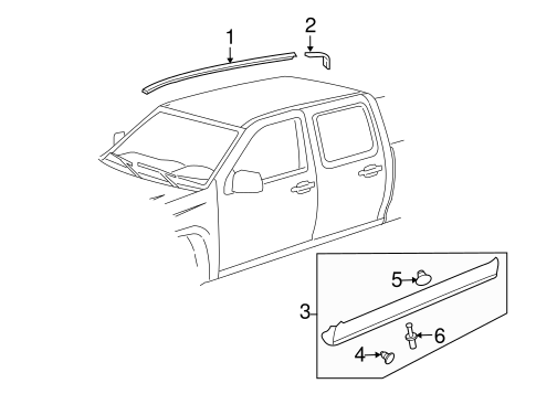 Colorado EXTERIOR TRIM - CAB