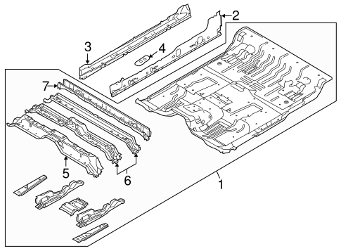 F-150 FLOOR - CAB