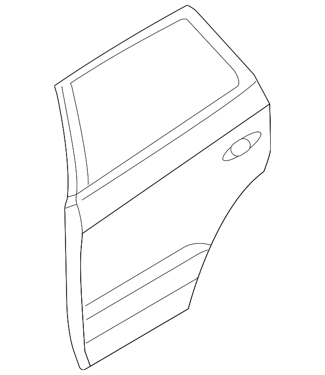 77003-2B020 Деталь DOOR SHELL, LEFT