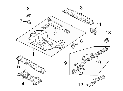 Concorde REAR FLOOR & RAILS