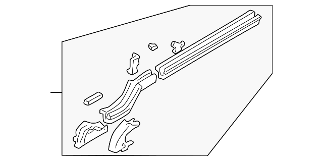 4580435AF Деталь RAIL ASSY, LEFT