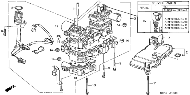 CIVIC COUPE CVT VALVE BODY (CVT)