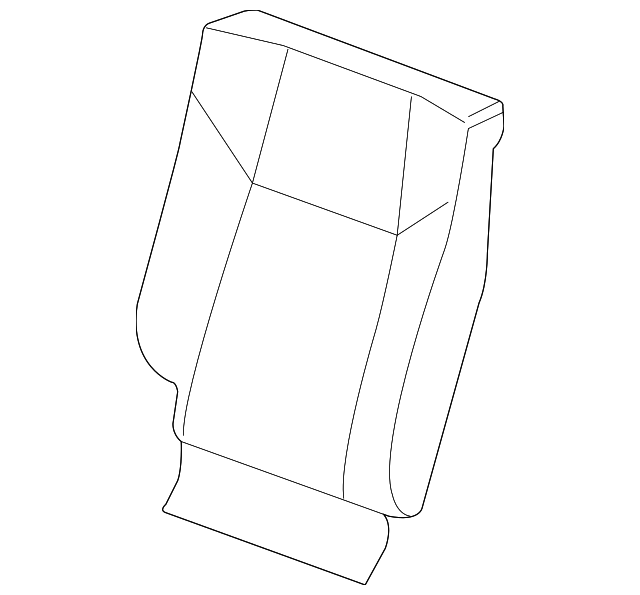 20850417 SEAT BACK COVER, RIGHT