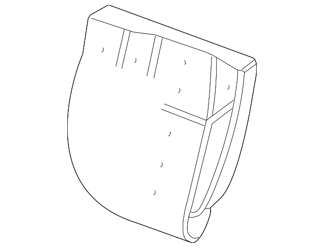 15239847 SEAT BACK PAD, LEFT