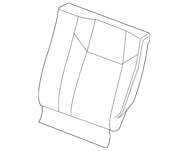 25944147 SEAT BACK COVER, LEFT