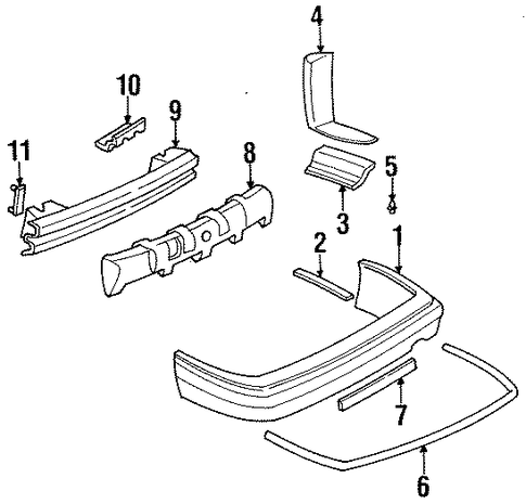 Regal BUMPER & COMPONENTS - REAR 2