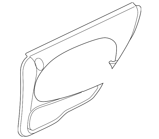 PQ521AZBA Деталь DOOR TRIM PANEL, RIGHT